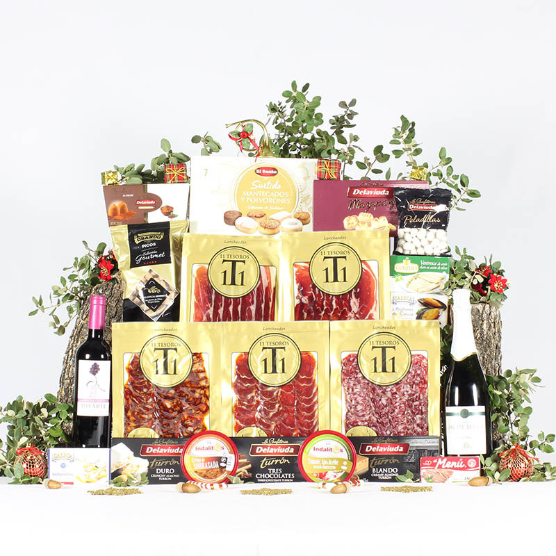 Cesta Buenos Deseos de Navidad-11 Tesoros Ibéricos-IMG_3937