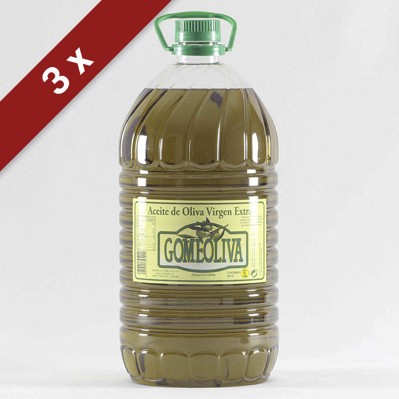 Caja de 3 Garrafas de 5 litros de aceite de oliva virgen extra