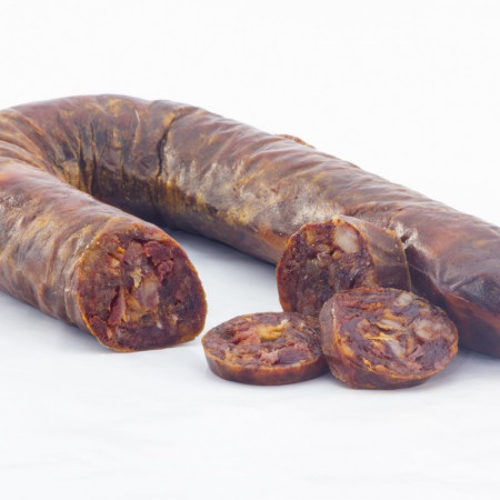 Longaniza Ibérica Chorizo Picante en Herradura-11 Tesoros Ibéricos-Pieza y Lonchas IMG_0959